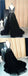 Sexy Black A-line V-neck Maxi Long Party Prom Dresses, Wedding Party Dresses,WGP292