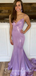 Sparkly Purple Shimmer Prom Dress - Lace-up Back Mermaid Formal Gown, WGP1078