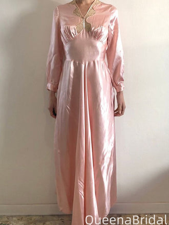 Casual Long Sleeves A-line Long Formal Gown to Impress,WGP2246