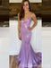 Sparkly Purple Shimmer Prom Dress - Lace-up Back Mermaid Formal Gown, WGP1078