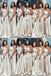 Champagne One Shoulder Mermaid Long Bridesmaid Dresses ,BDS0215
