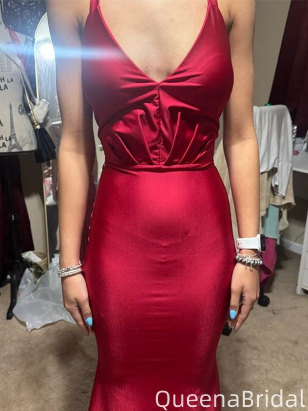 Elegant Spaghetii Strap Mermaid Long Formal Gown to Impress,WGP2257