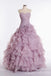 Strapless Ruffles Sweetheart A-line Ball Gown Party Dress Long Prom Dresses to Impress ,WGP1480
