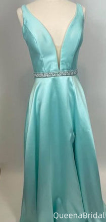 Elegant V-neck A-line Long Formal Gown to Impress,WGP2258