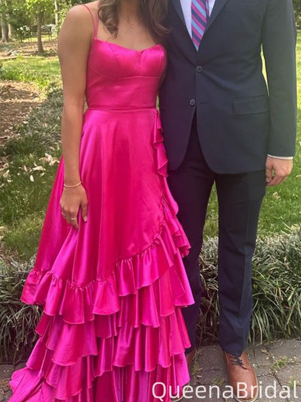 Elegant Spaghetii Strap A-line Long Formal Gown to Impress,WGP2259