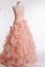 Strapless Ruffles Sweetheart A-line Ball Gown Party Dress Long Prom Dresses to Impress ,WGP1482