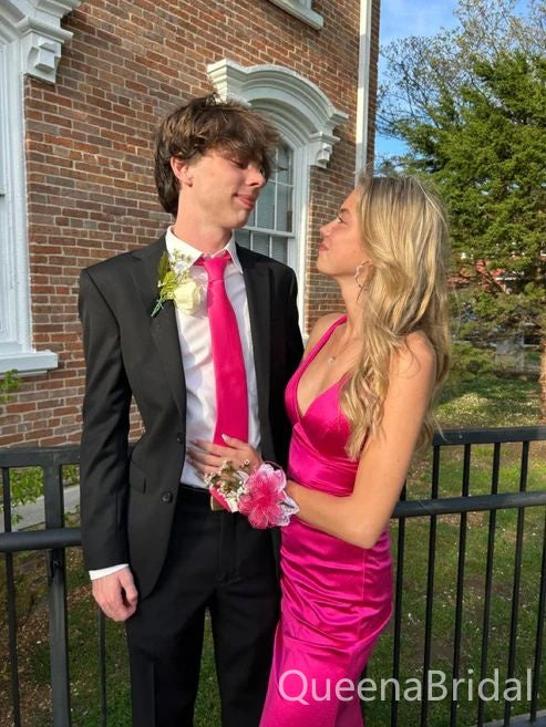 Elegant Pink Mermaid V-neck Long Formal Gown to Impress,WGP1747
