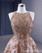 Shiny Sleeveless Lace up Back A-line Ball Gown Party Dress Long Prom Dresses to Impress ,WGP1489