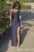 Sexy Spaghetti Straps Lace up Back Side Slit Party Dress Long Prom Dresses to Impress ,WGP1667