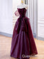 Stunning Strapless A-line Lace up Back Party Dress Long Prom Dresses to Impress ,WGP1497