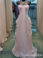 Romantic Pink Chiffon A-Line Prom Dress - Beaded Strapless Draped Formal Evening Gown, WGP1089