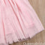 White and Light Pink A-line Spaghetti Straps Long Tulle Gown Flower Girl Dresses, FGS0058