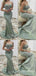 Charming Beaded High-end Sexy Mint Green Strapless Mermaid Evening Gown Long Formal Dresses Prom Dresses,WGP773