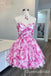 Sexy White and Blue Sweetheart A-line Graduation Party Short Homecoming Dress Formal Evening Party Dress, QB0839