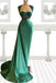 Stylish Dark Green Mermaid Beaded Sweetheart Prom Dresses to Impress ,WGP1301