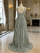 Ivory Beaded A-line Evening Gown Maxi Long Evening Party Prom Dresses ,WGP1148