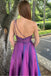 Popular Purple A-line One-shoulder Long Formal Gown to Impress,WGP1743
