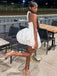 Sexy White Homecoming Dress Graduation Party Dress , QB0910