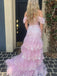 Popular Pink Mermaid Off-shoulder Long Formal Gown to Impress,WGP1808