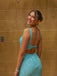 Elegant Blue Square Mermaid Long Formal Gown to Impress,WGP1797
