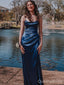 Popular Blue Spaghetti Straps Long Formal Gown to Impress,WGP1895
