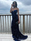 Sparkly Blue Sweetheart Mermaid Long Formal Gown to Impress,WGP1890