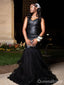 Sexy Black Mermaid Long Formal Gown to Impress,WGP1864