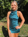 Elegant Green Jewel Homecoming Dress Graduation Party Dress , QB0901