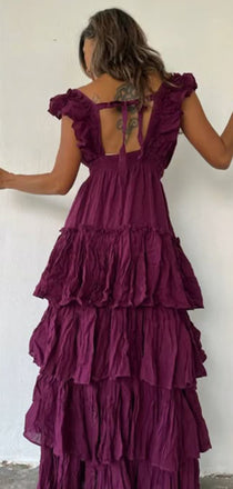 Elegant Purple Spaghetti Straps Long Formal Gown to Impress,WGP1768