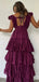 Elegant Purple Spaghetti Straps Long Formal Gown to Impress,WGP1768