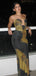 Vintage Black Mermaid Strapless Long Prom Dress to Impress,WGP1730