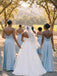 Stunning Blue Sweetheart Pleated A-line Bridesmaid Dress for Wedding Party, BDS0258