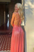 Sexy Pink Spagehtti Straps A-line Long Formal Gown to Impress,WGP1771
