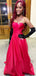 Sexy Red A-line Sweetheart Long Formal Gown to Impress,WGP1833