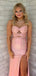 Elegant Pink Mermaid Sweetheart Slit Long Formal Gown to Impress,WGP1831