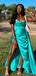 Sexy Green A-line Sweetheart Slit Long Formal Gown to Impress,WGP1832