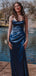 Popular Blue Spaghetti Straps Long Formal Gown to Impress,WGP1895