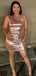 Sexy Pink One-shoulder Homecoming Dress Graduation Party Dress , QB0938
