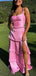 Popular Pink A-line Spaghetti Straps Long Formal Gown to Impress,WGP1843