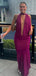 Sexy Purple V-neck Mermaid Long Formal Gown to Impress,WGP1914