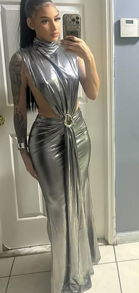 Sexy Gray Mermaid Long Formal Gown to Impress,WGP1818