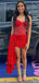 Sparkly Red Sweetheart Homecoming Dress Graduation Party Dress , QB0940