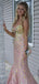 Sparkly Pink Sweetheart Mermaid Long Formal Gown to Impress,WGP1928