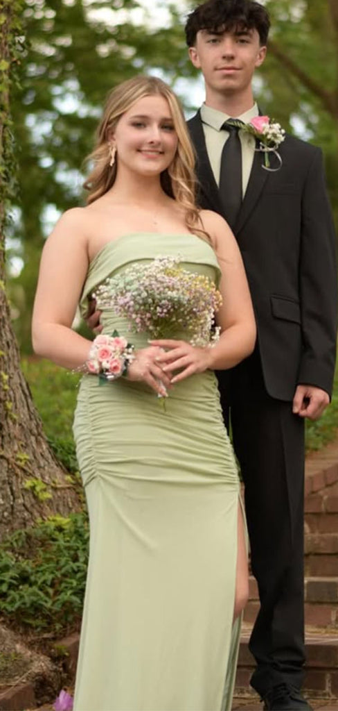 Sexy Green Straight Across Mermaid Long Formal Gown to Impress,WGP1866