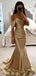 Elegant Champagne Mermaid Sweetheart Long Formal Gown to Impress,WGP1841
