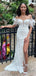 Sexy White Spaghetti Straps Mermaid Long Formal Gown to Impress,WGP1931