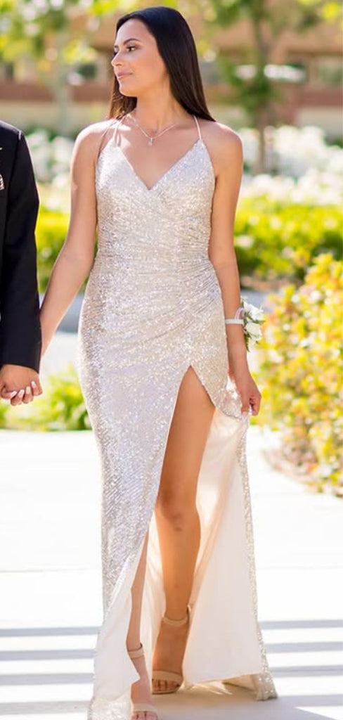 Sexy White Mermaid Long Formal Gown to Impress,WGP1932