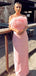 Elegant Pink Straight Across Mermaid Long Formal Gown to Impress,WGP1829