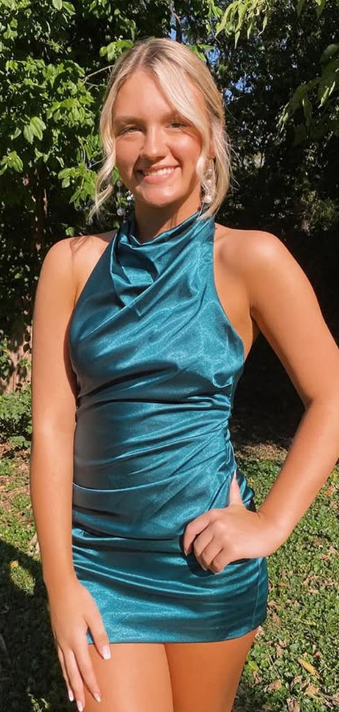 Elegant Green Jewel Homecoming Dress Graduation Party Dress , QB0901