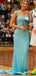 Elegant Blue Square Mermaid Long Formal Gown to Impress,WGP1797